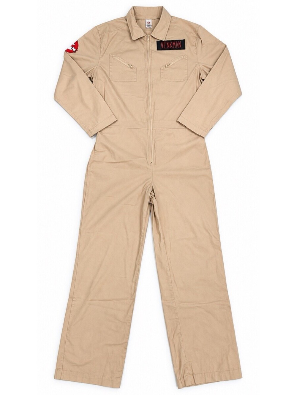 Spirit Ghostbusters Venkman S/M Adult Cotton Tan Jumpsuit Costume Licensed